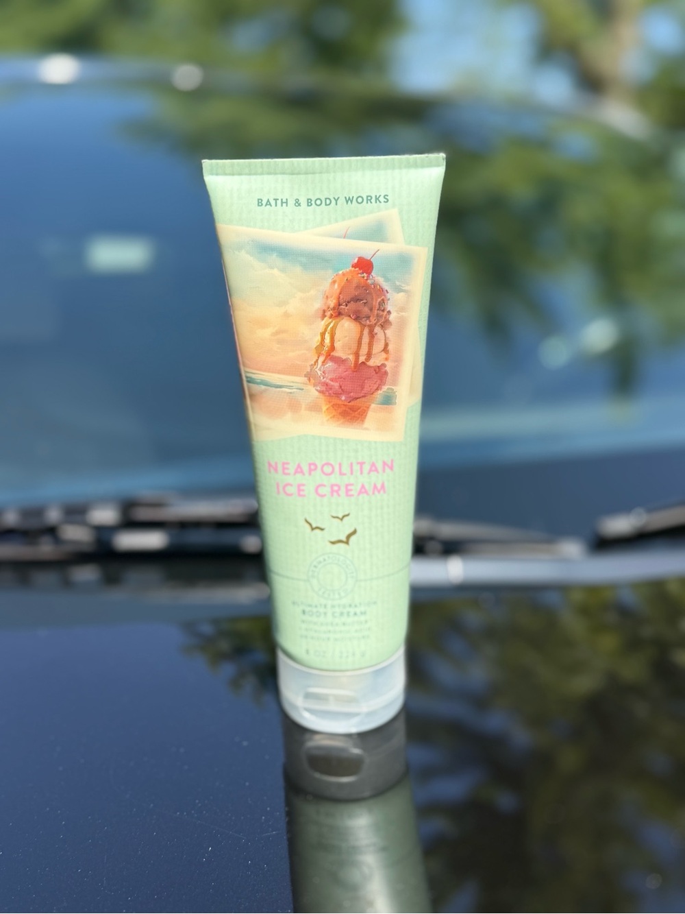 Bath & Body Works Neapolitan Ice Cream Body Cream - Mint Green